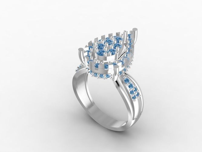 Stones Ring vol1 3D print model