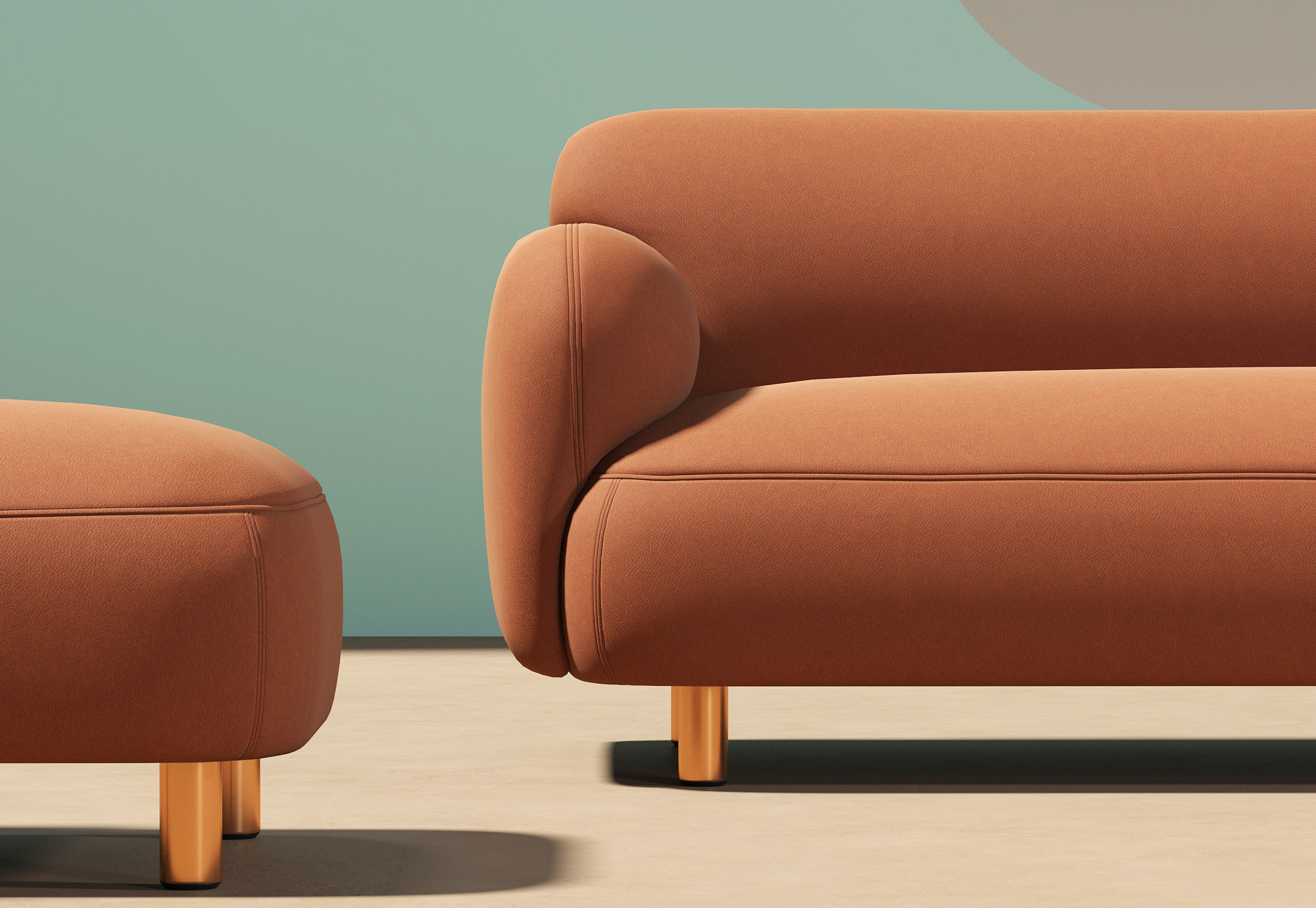 Modern Living Room 304 3D model_3