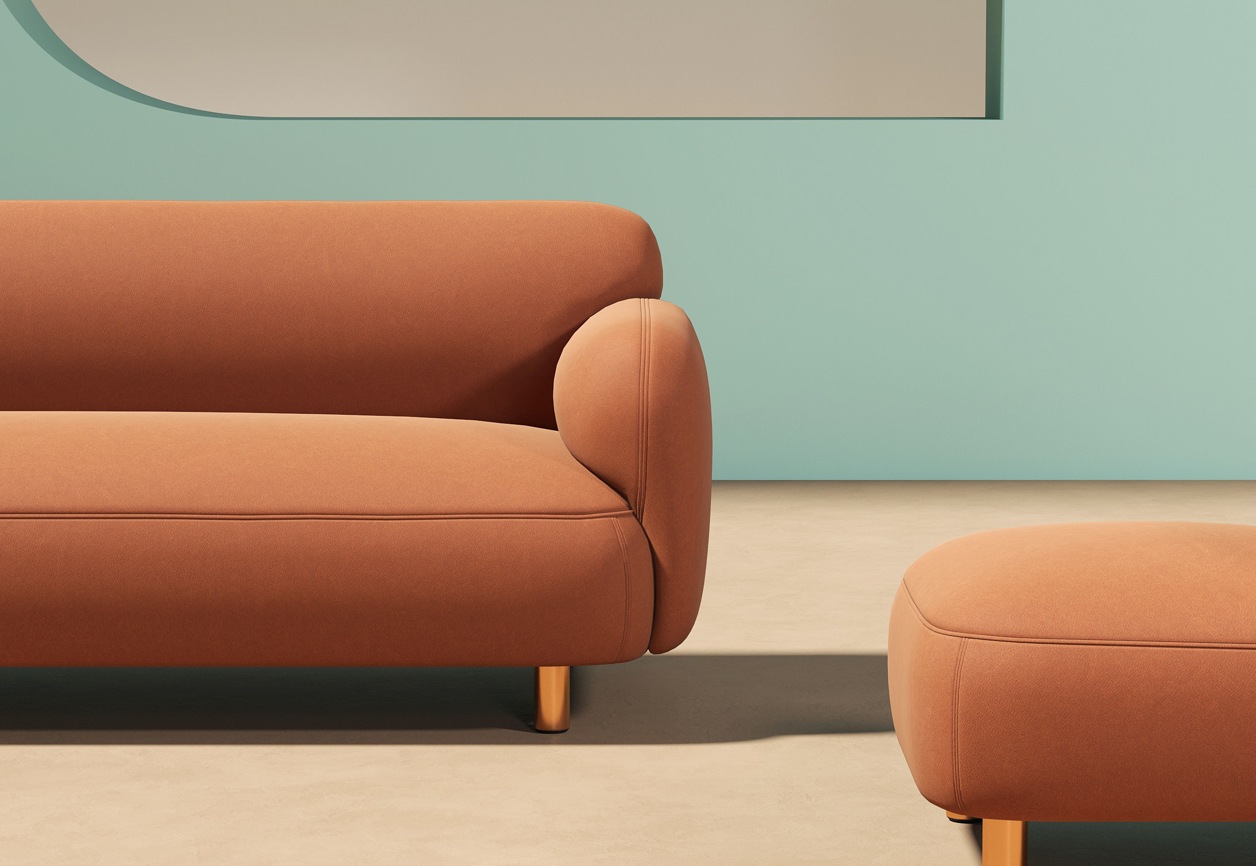 Modern Living Room 304 3D model_2