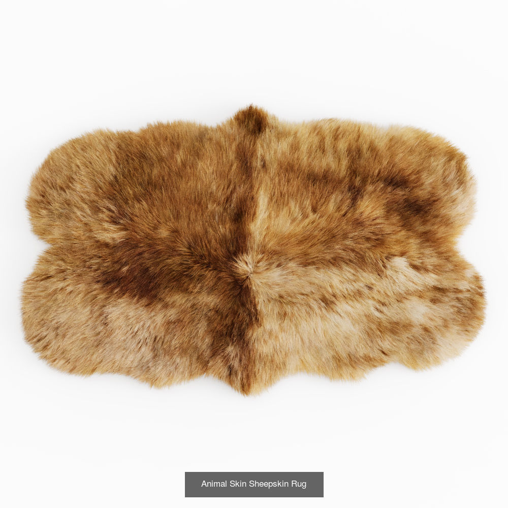 Collection of 39 animal skin rugs _22