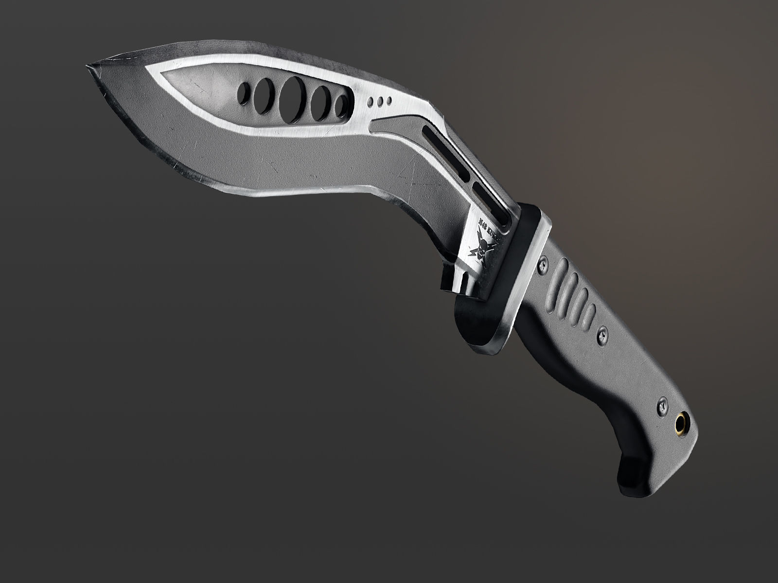 M48 Kukri Knife Low-poly 3D model_8