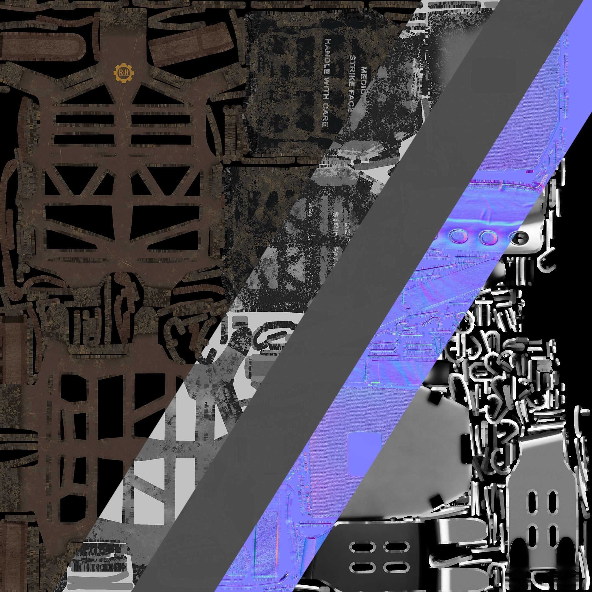 S and S PlateFrame Platecarrier Low-poly 3D model_1