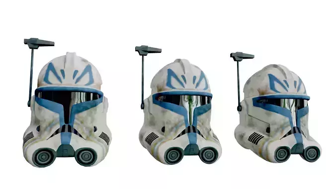 Captain Rex Helmet Low-poly 3D model