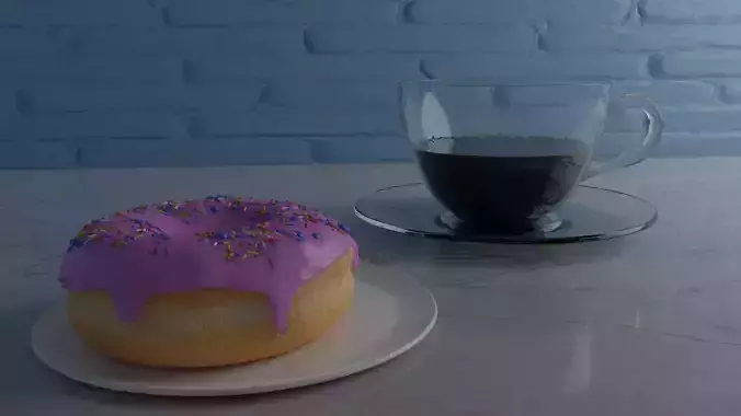 donut and cup of coffee