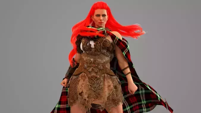 Gallowglass - Scottish Highlander Warrior Female
