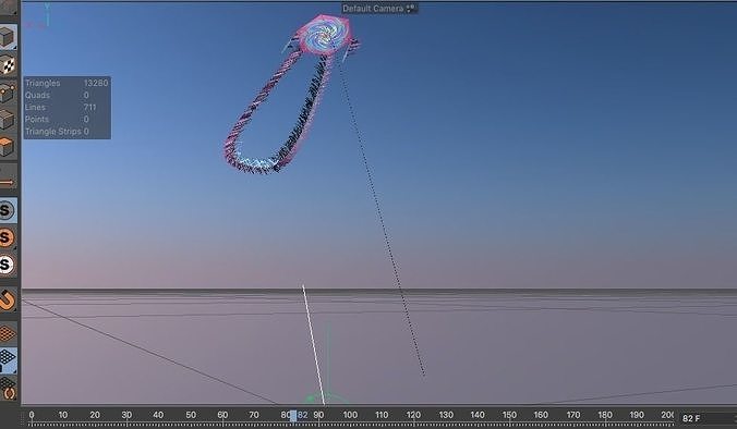 a Kite flying in sky 3D model