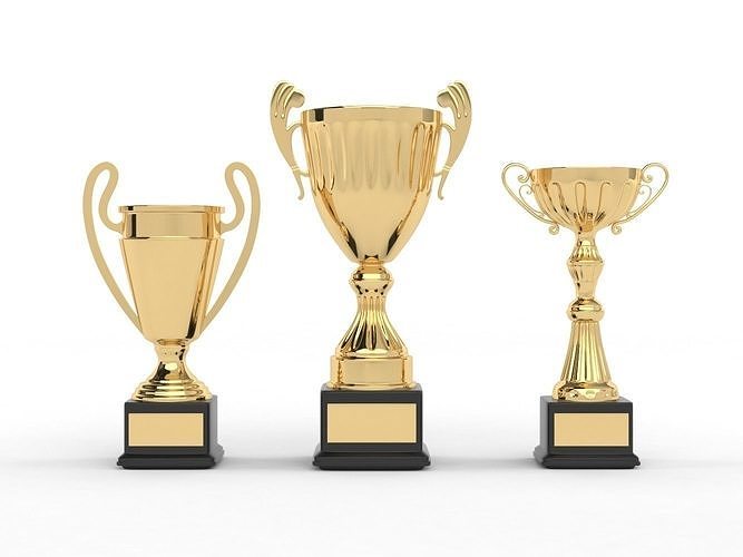 Cups Trophy 3D model