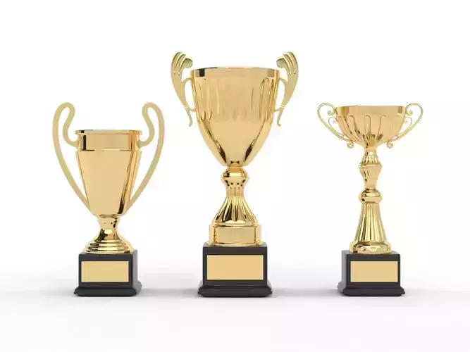 Cups Trophy 3D model