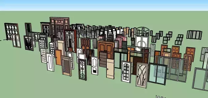 Doors and Windows for Sketchup 3D model