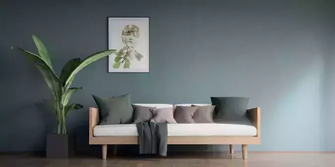 Sofa Scene 3D model