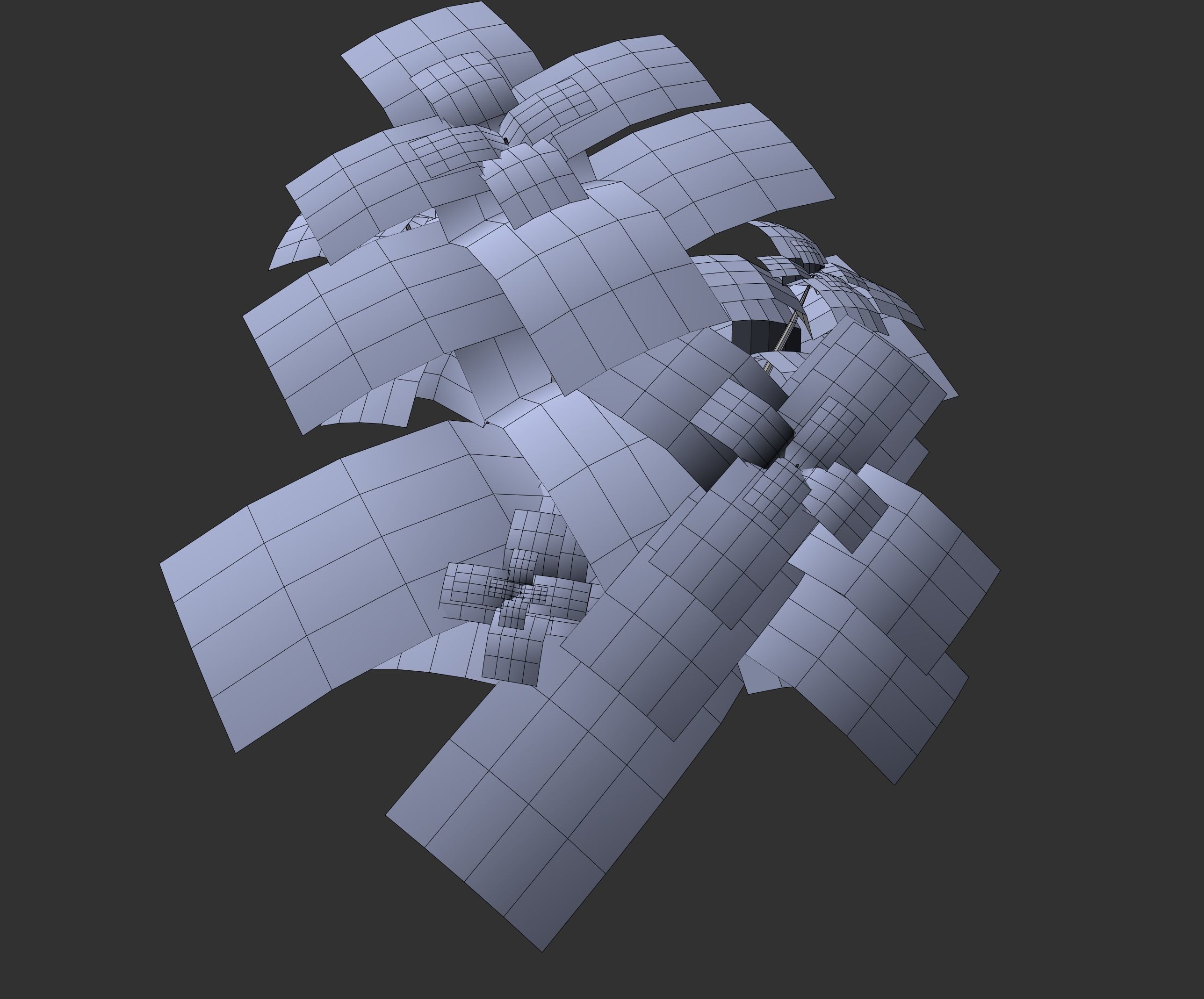 digital sci-fi plant Low-poly 3D model_8