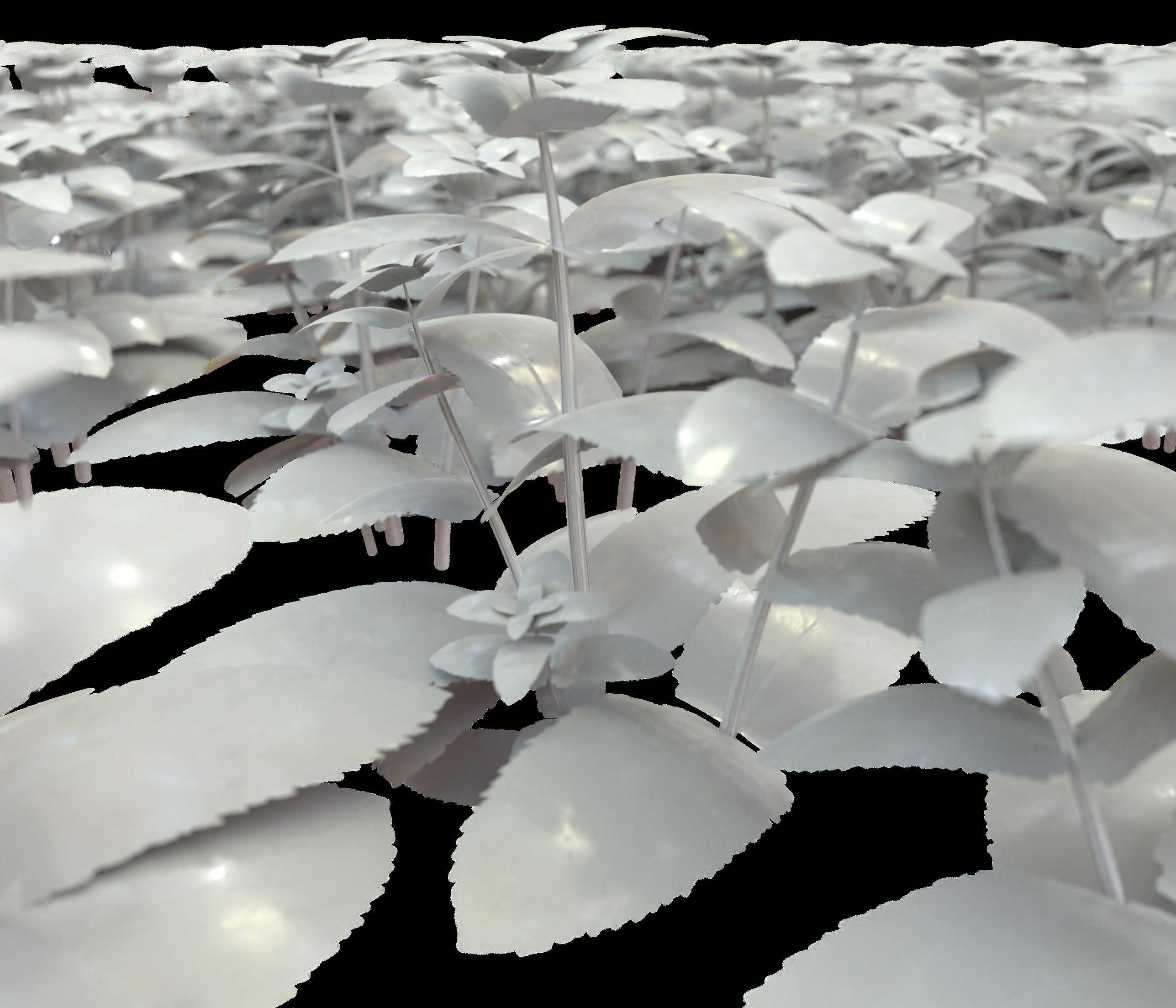 digital sci-fi plant Low-poly 3D model_6