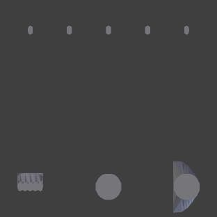 Arctodus Left Arm STL 3D print model_2