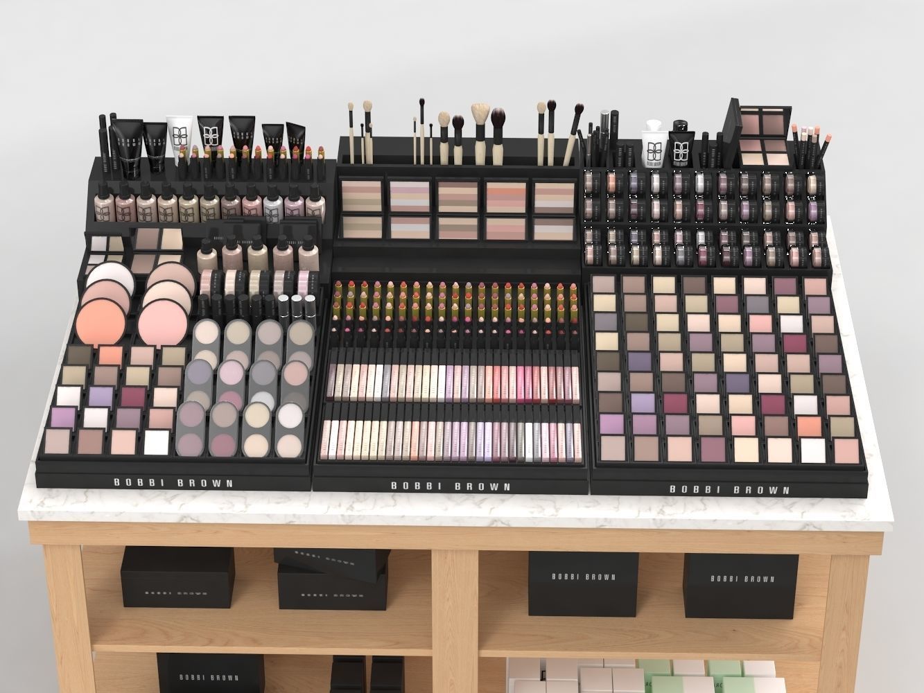 Bobbi Brown Cosmetics Stand 3D model_2