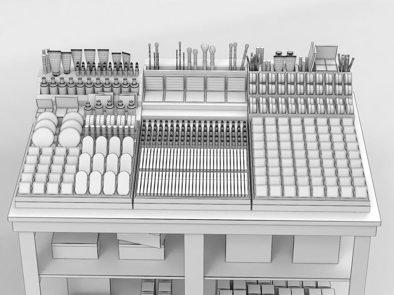 Bobbi Brown Cosmetics Stand 3D model_3