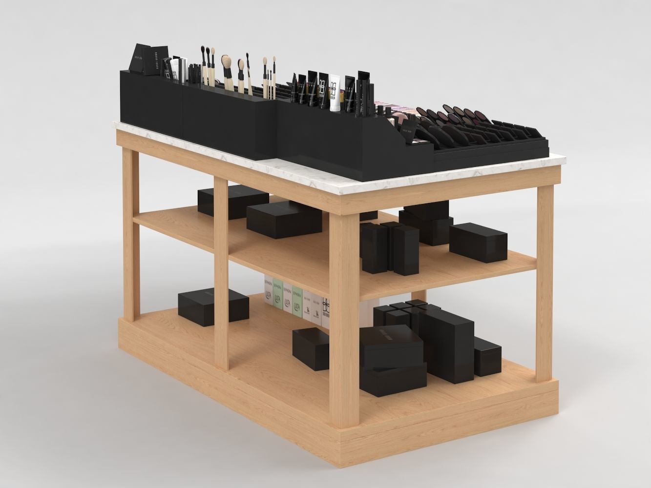Bobbi Brown Cosmetics Stand 3D model_5
