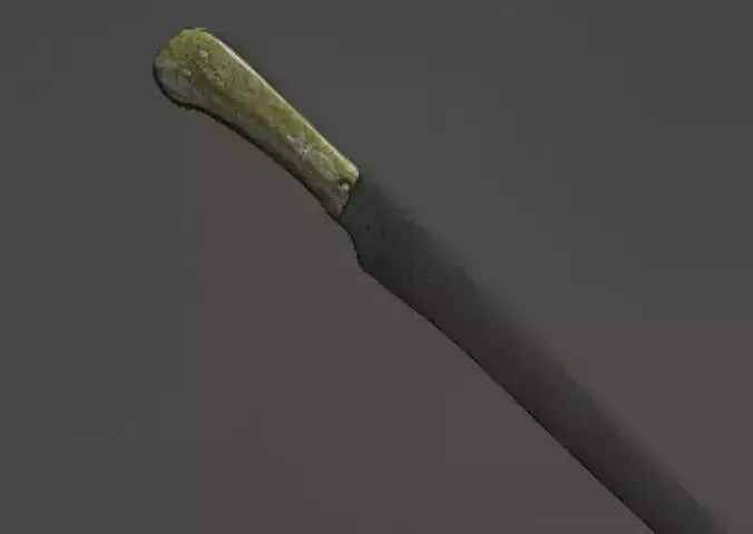 sword wooden door 3D model