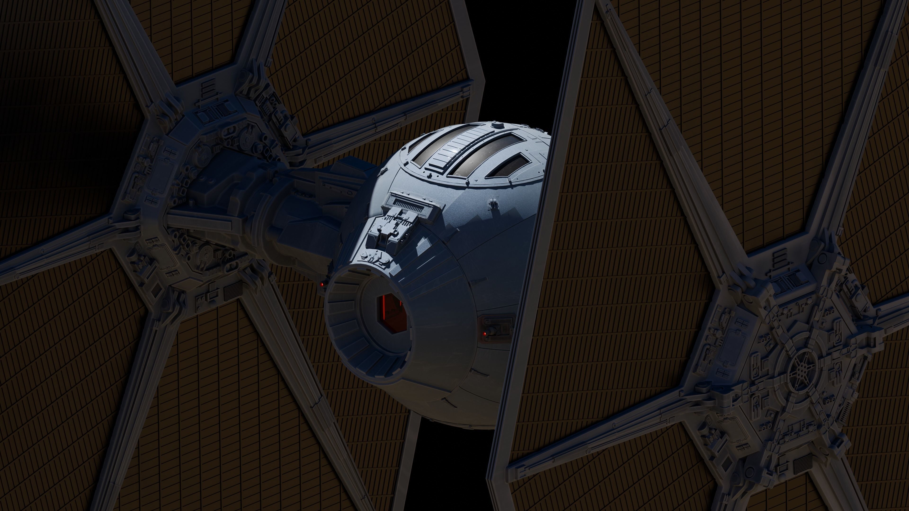 TIE Fighter 3D model_4