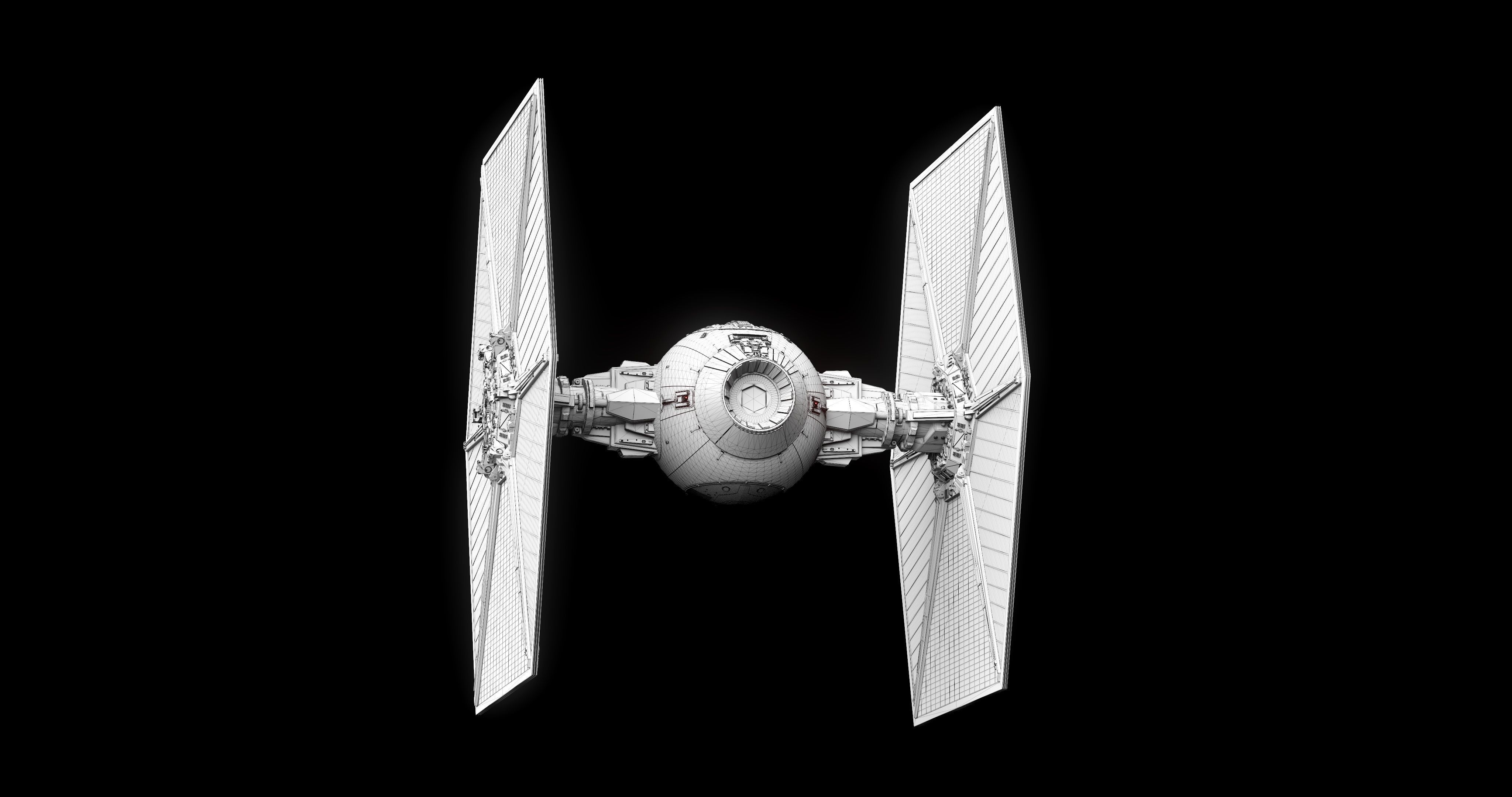 TIE Fighter 3D model_17