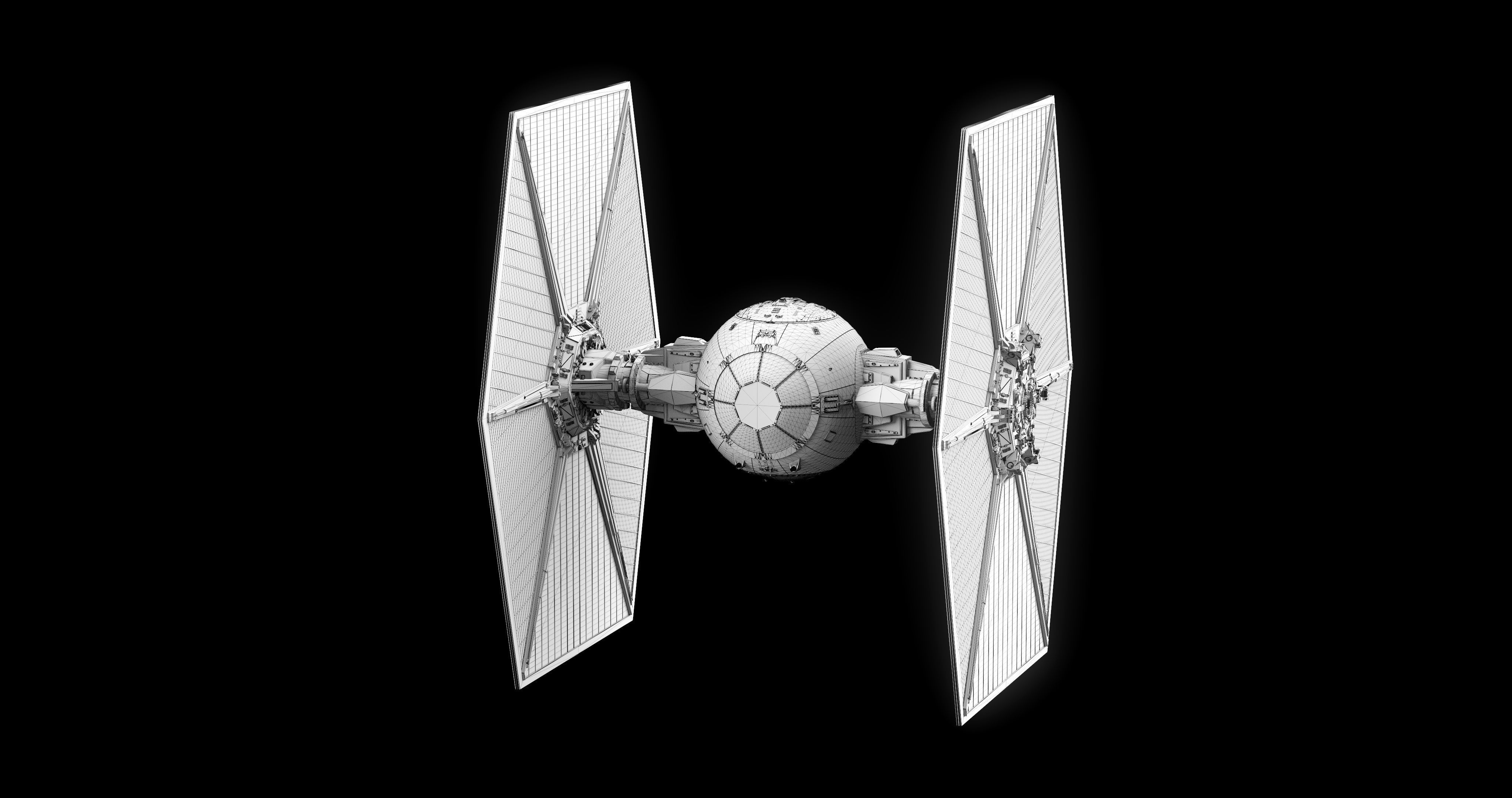 TIE Fighter 3D model_15