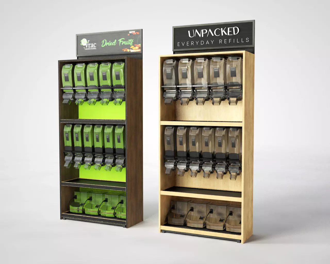 retail gravity dispenser  3D model_0