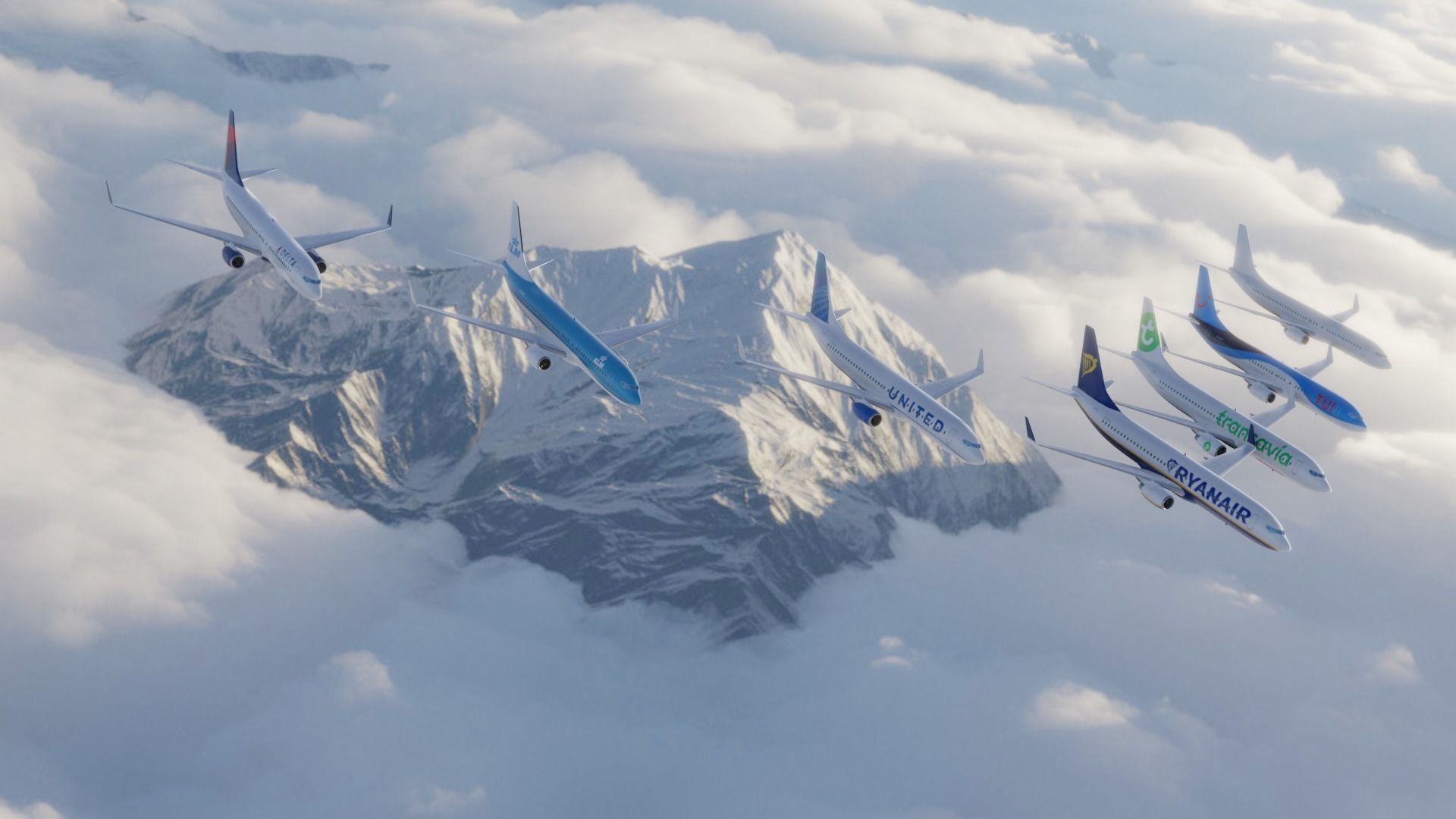 Boeing 737-800 Multi Livery Low-poly 3D model_10
