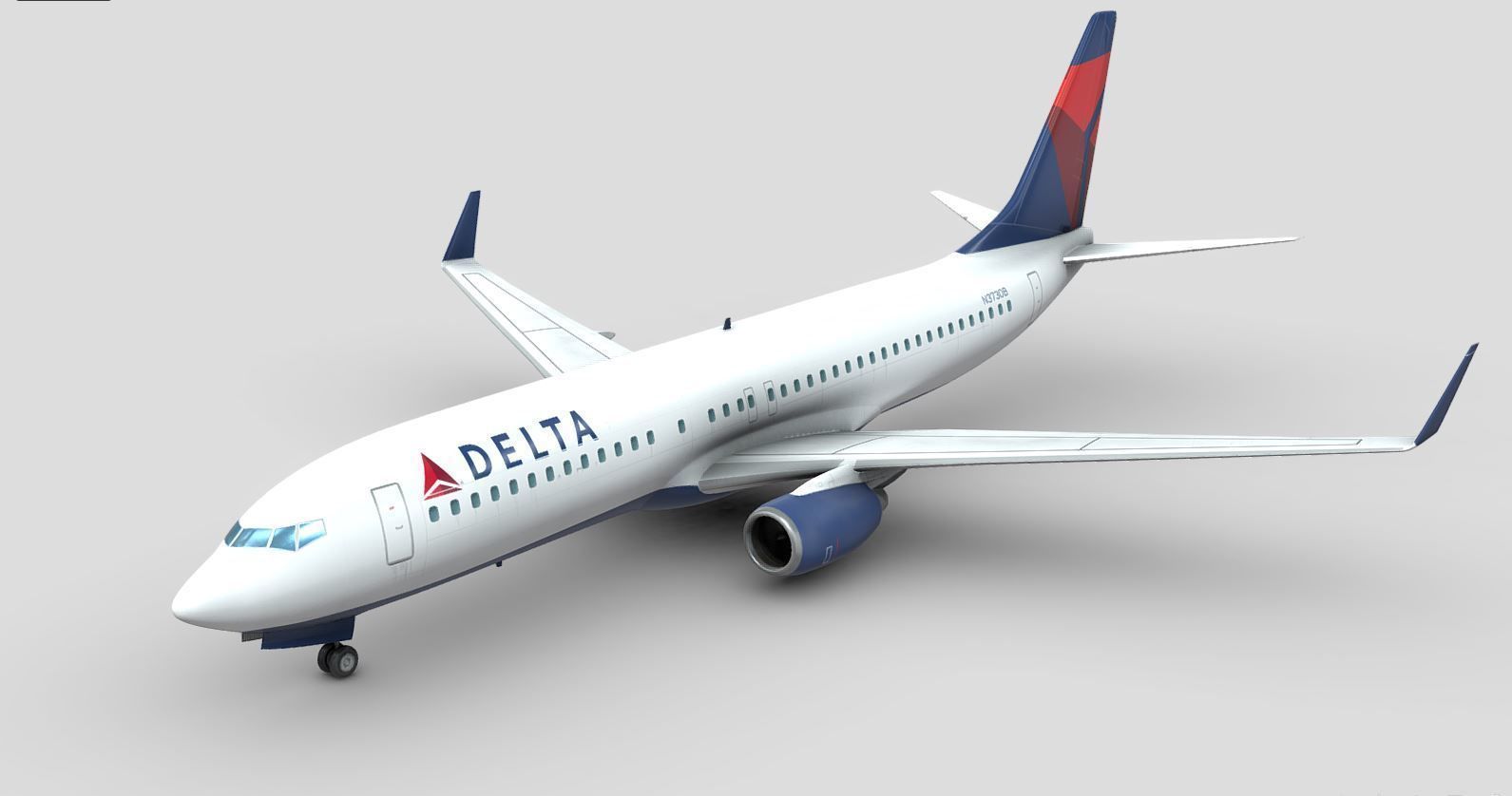 Boeing 737-800 Multi Livery Low-poly 3D model_4