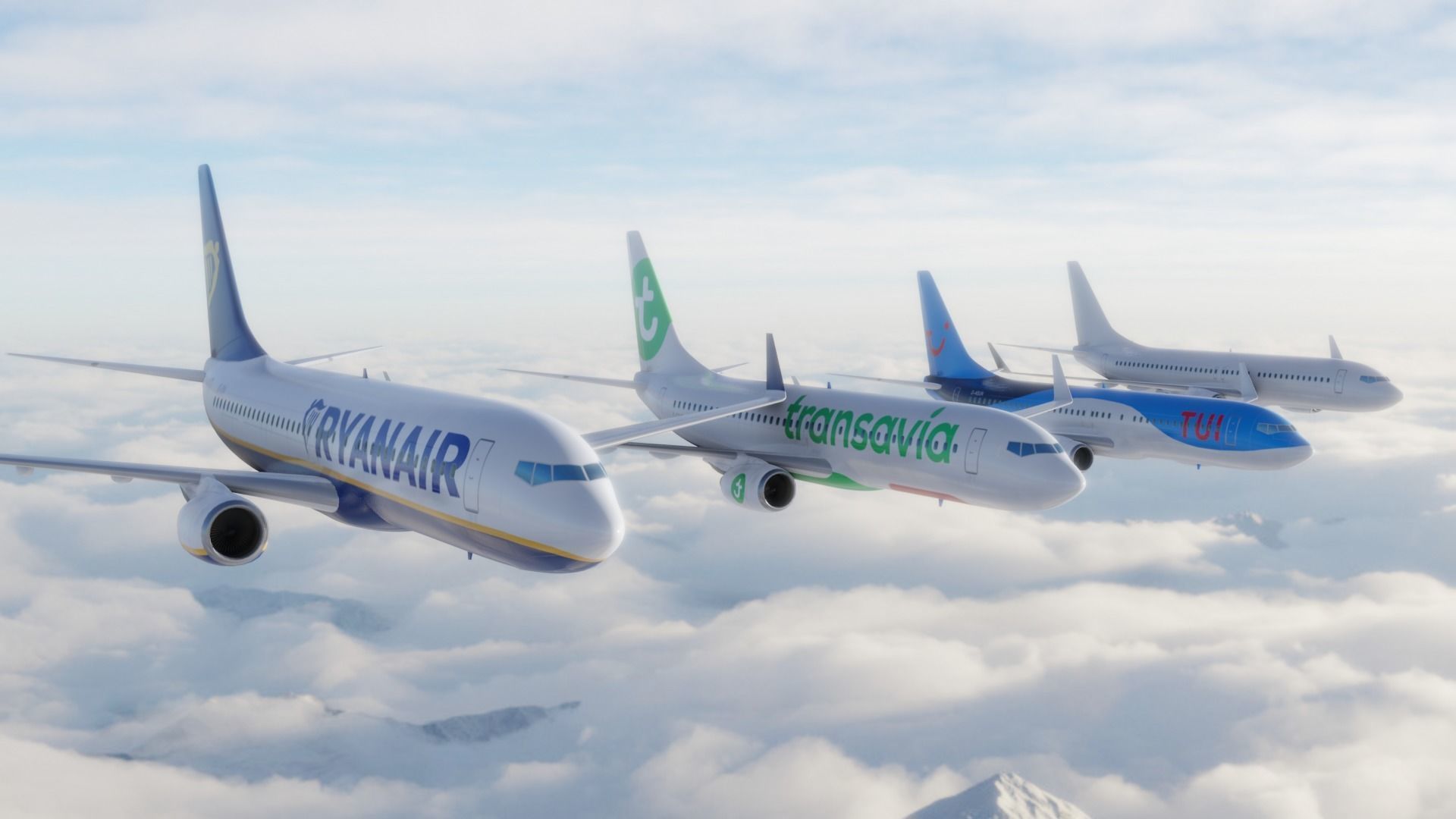 Boeing 737-800 Multi Livery Low-poly 3D model_12