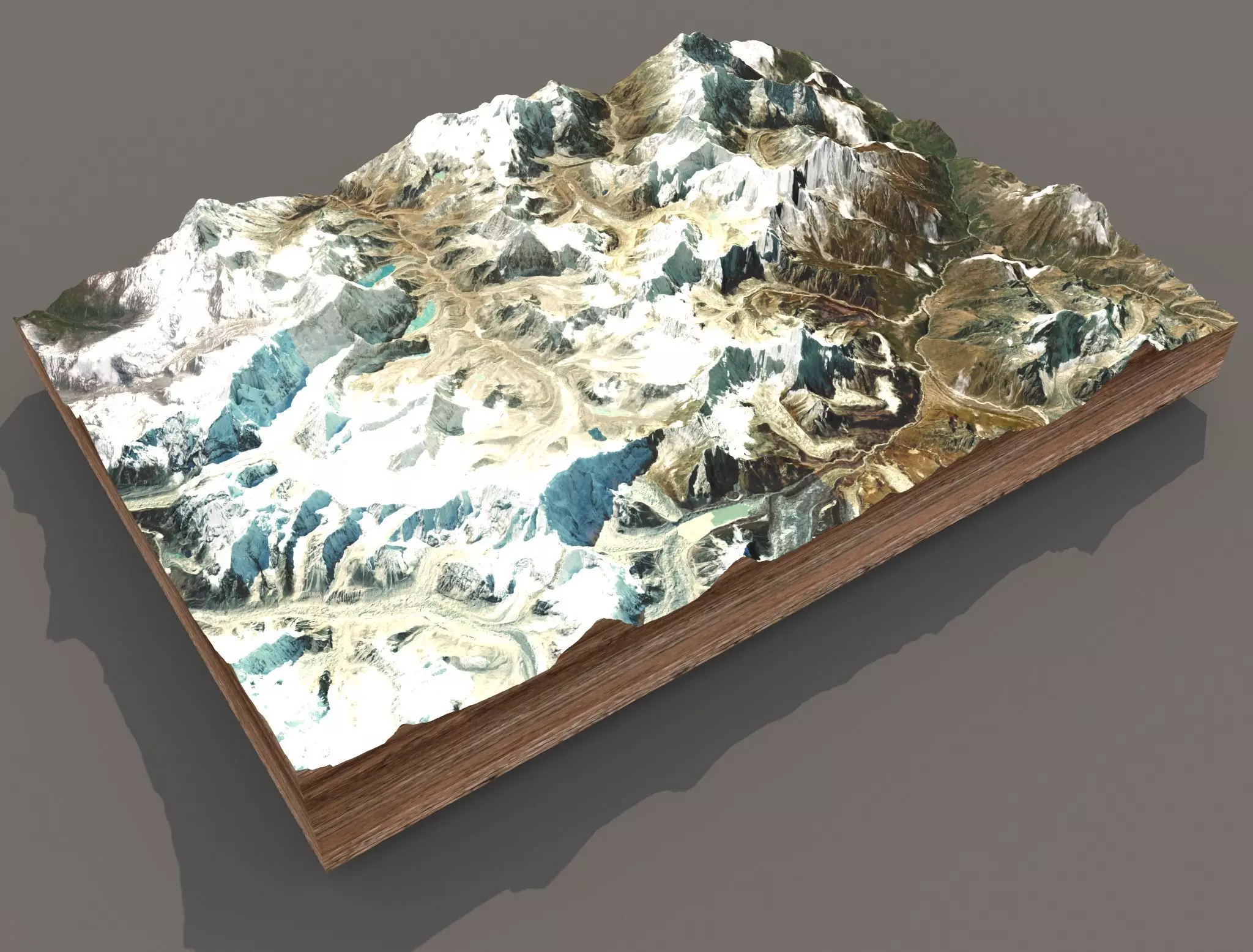 Mountain landscape 3D model_0