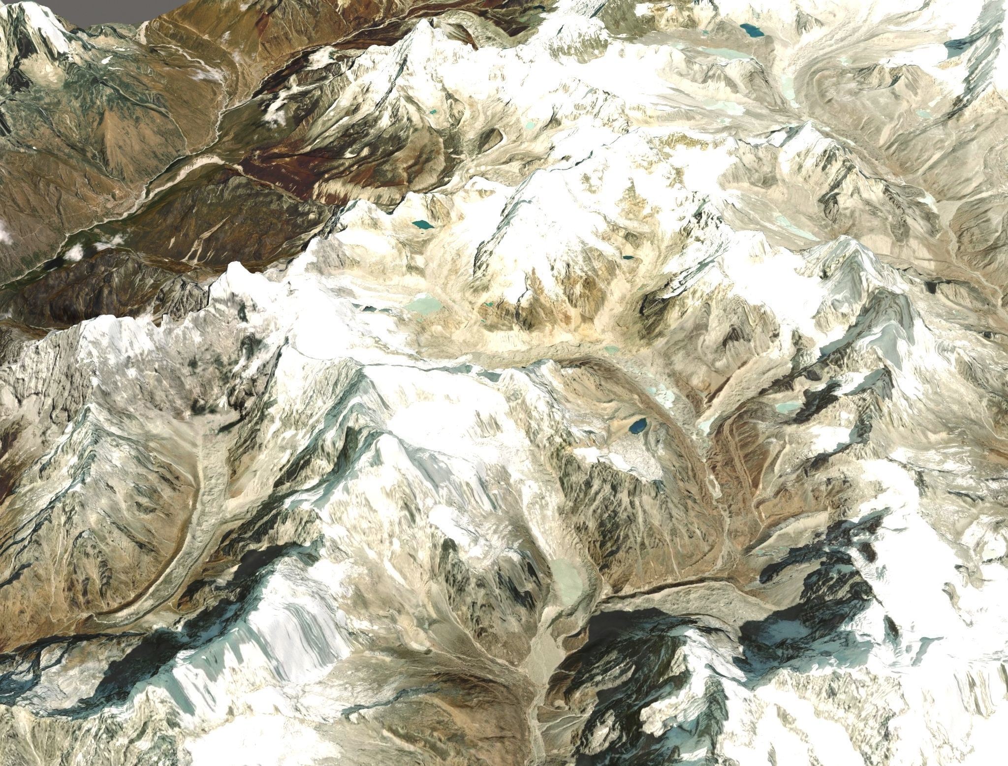 Mountain landscape 3D model_6