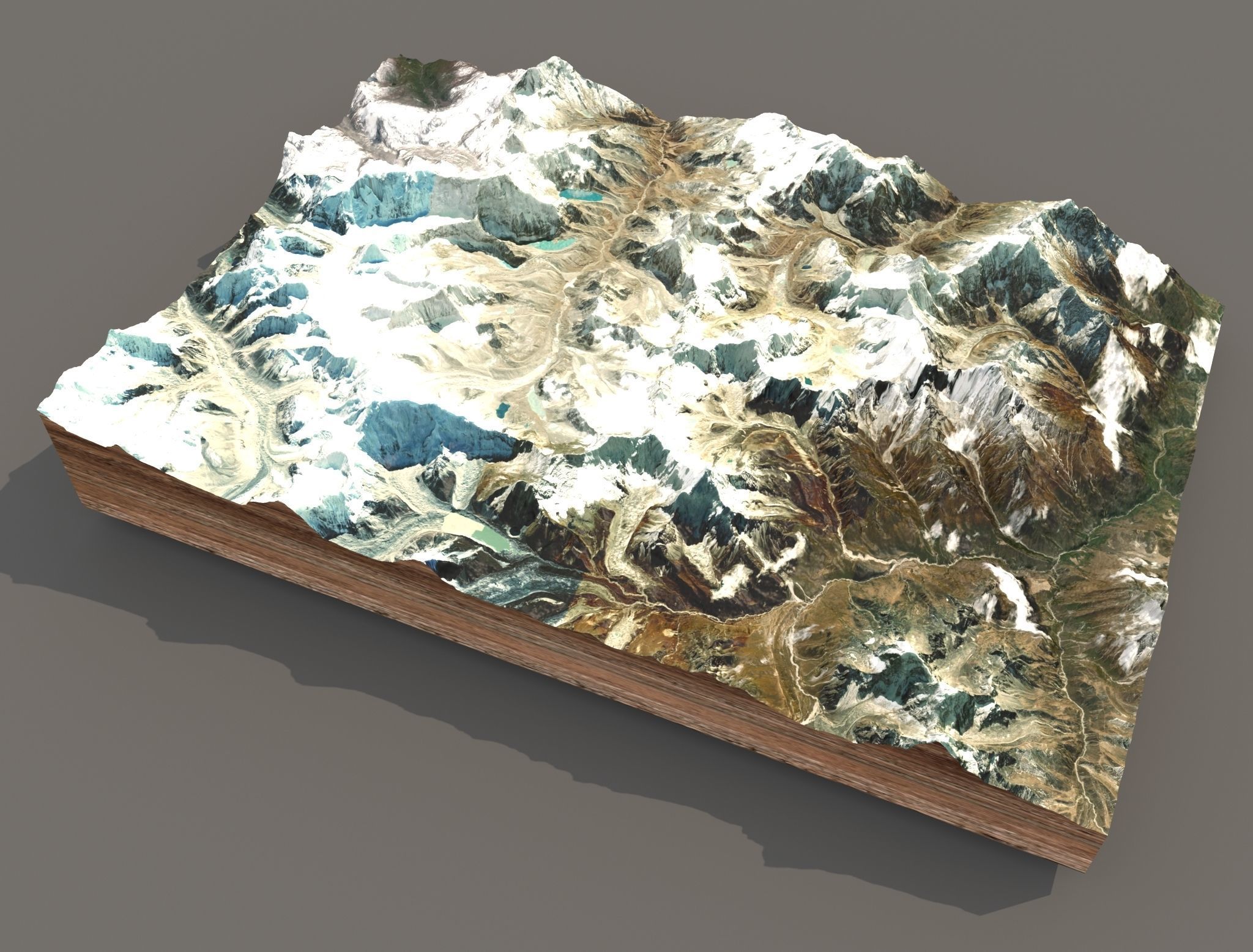 Mountain landscape 3D model_2