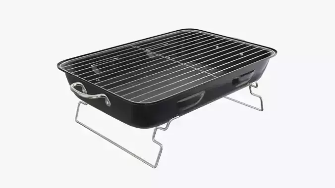 Charcoal portable steel grill bbq
