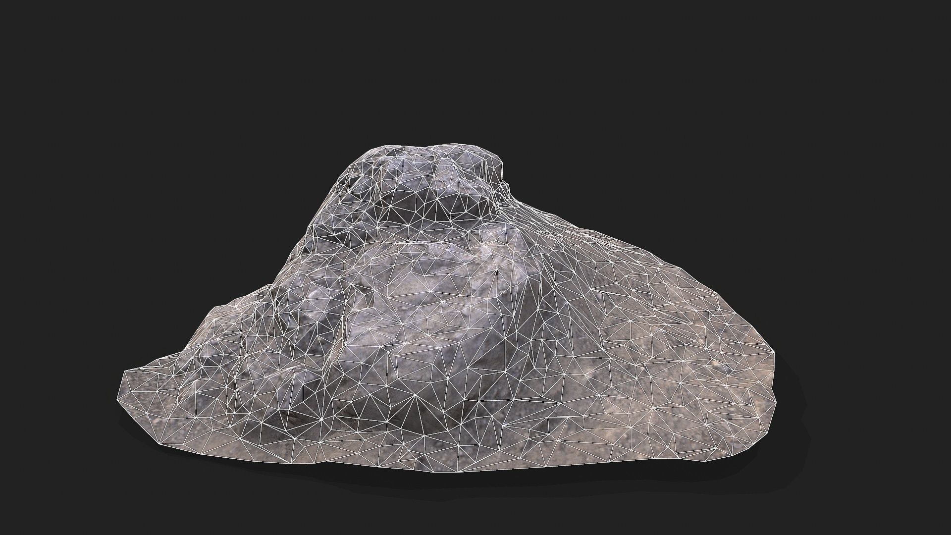 Photogrammetry Rock  Low-poly 3D model_6