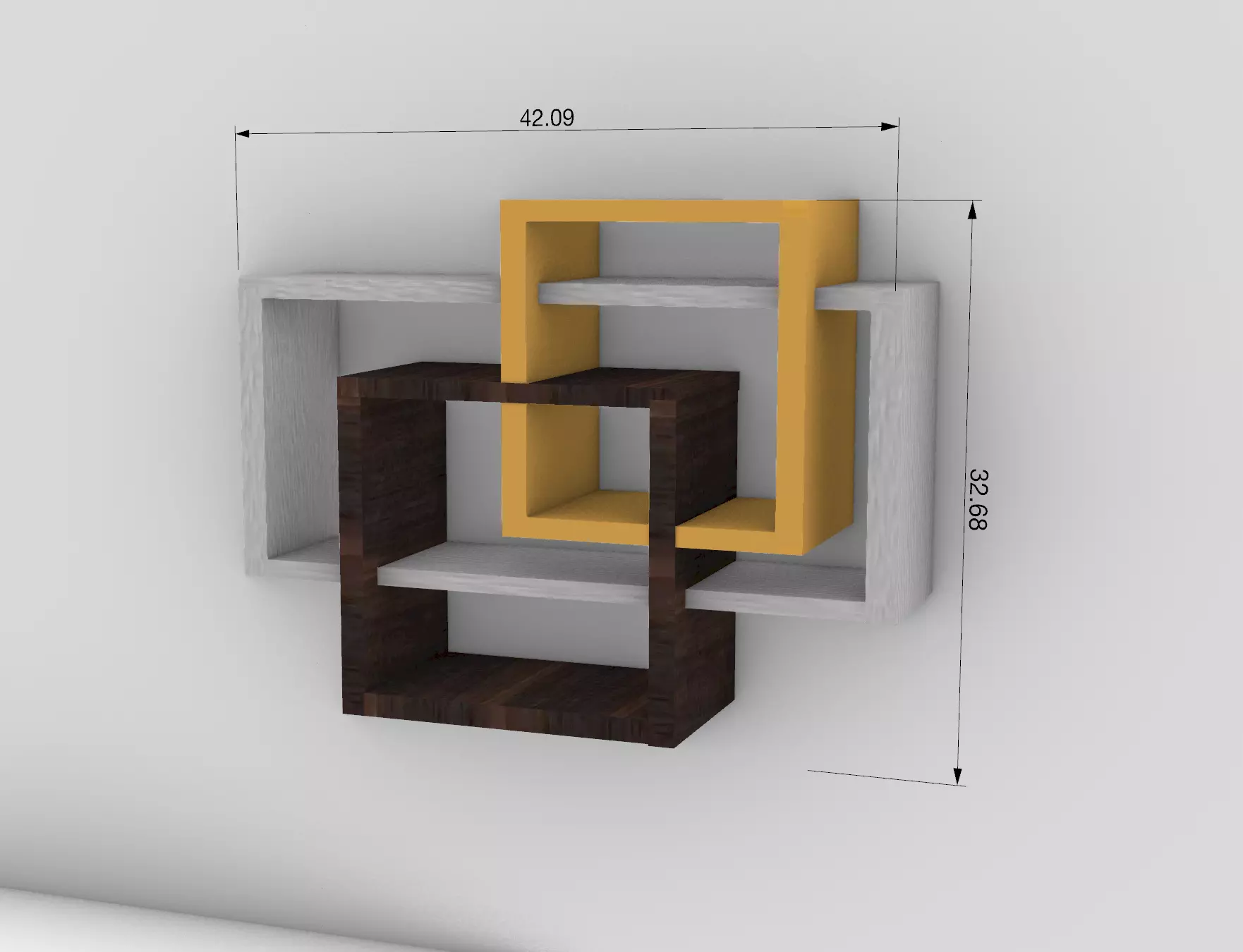 Small Wall Unit Free 3D model