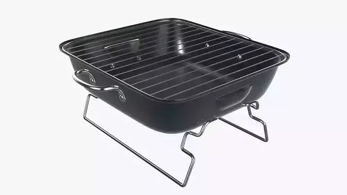 Charcoal steel grill bbq portable small