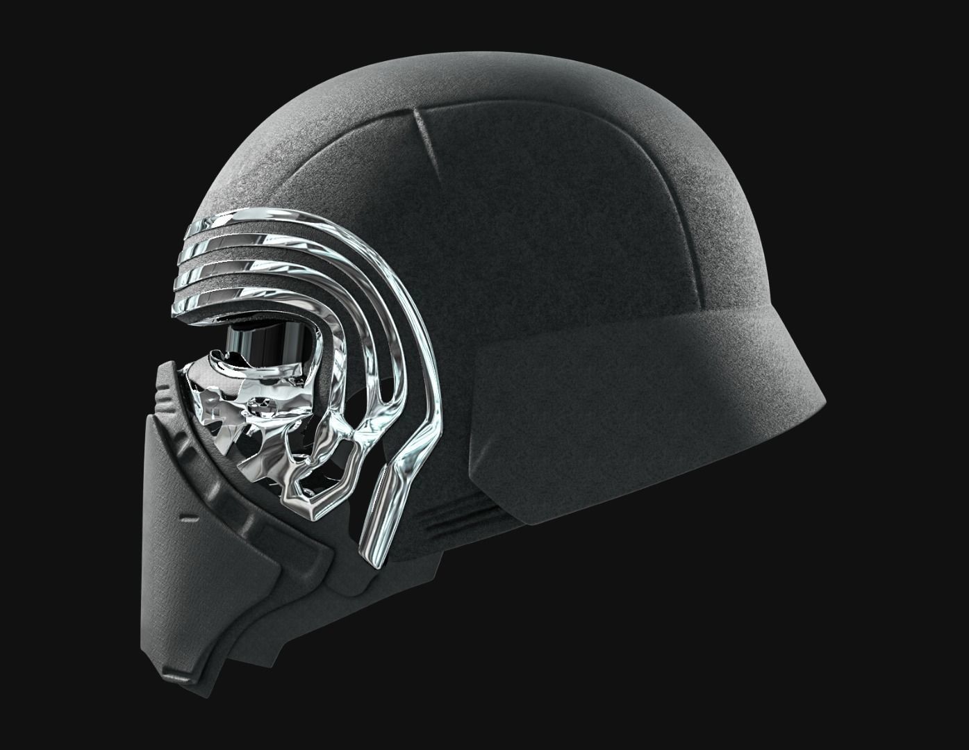 Kylo Ren Helmet STL 3D print model_14