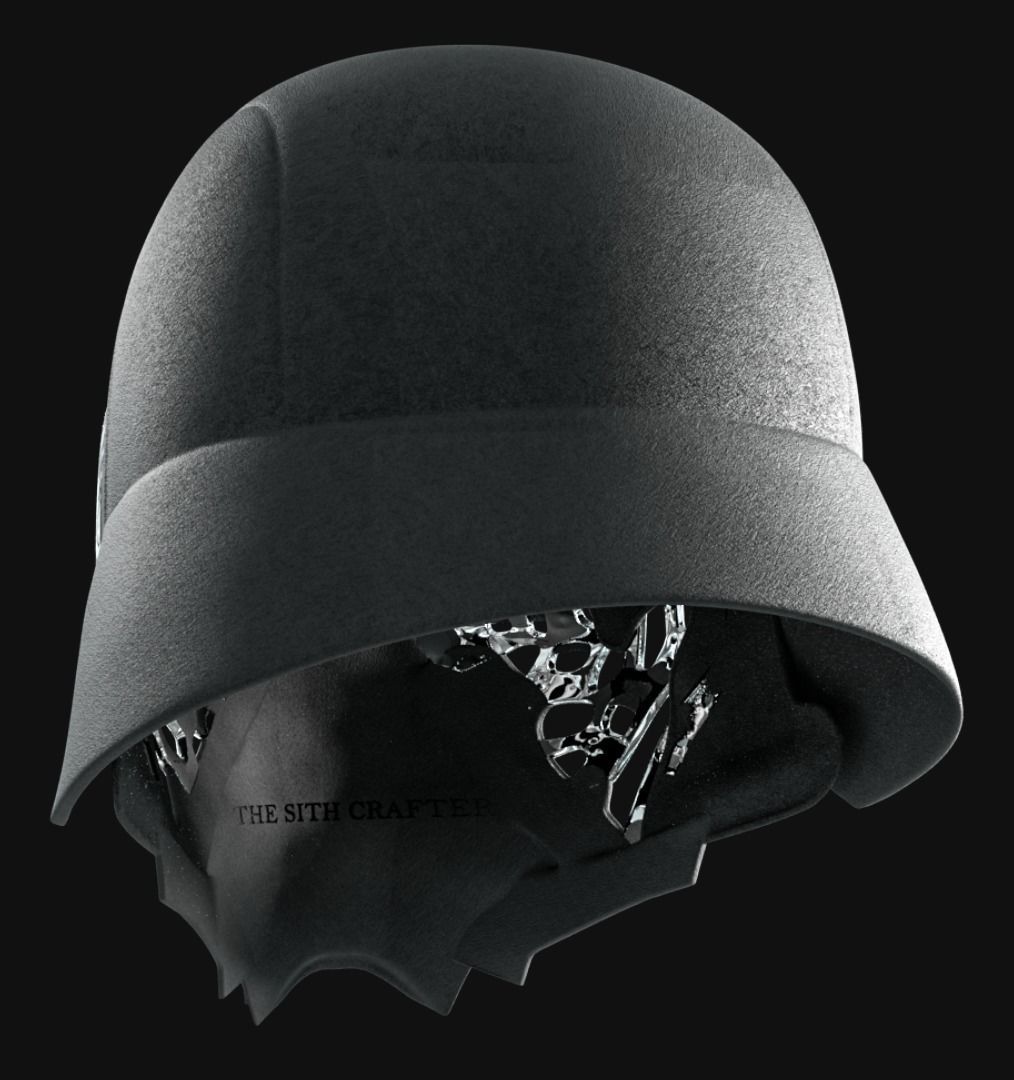 Kylo Ren Helmet STL 3D print model_13