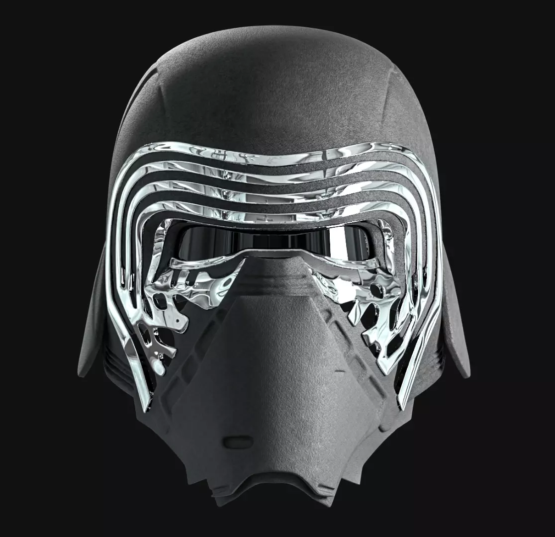 Kylo Ren Helmet STL 3D print model_0
