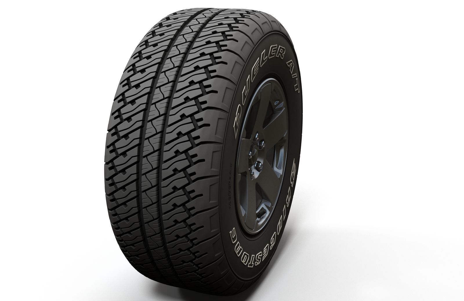 Offroad Wrangler wheel 3D model_2
