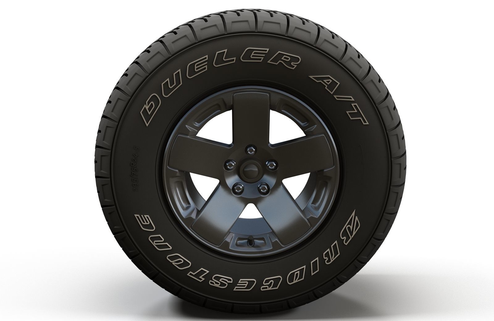 Offroad Wrangler wheel 3D model_1
