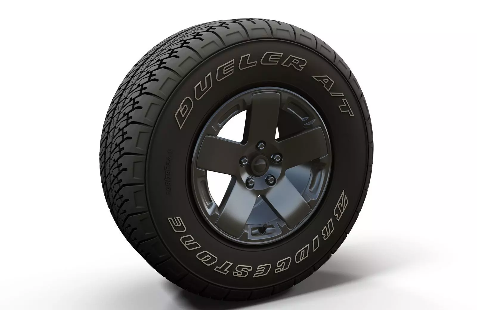 Offroad Wrangler wheel 3D model_0