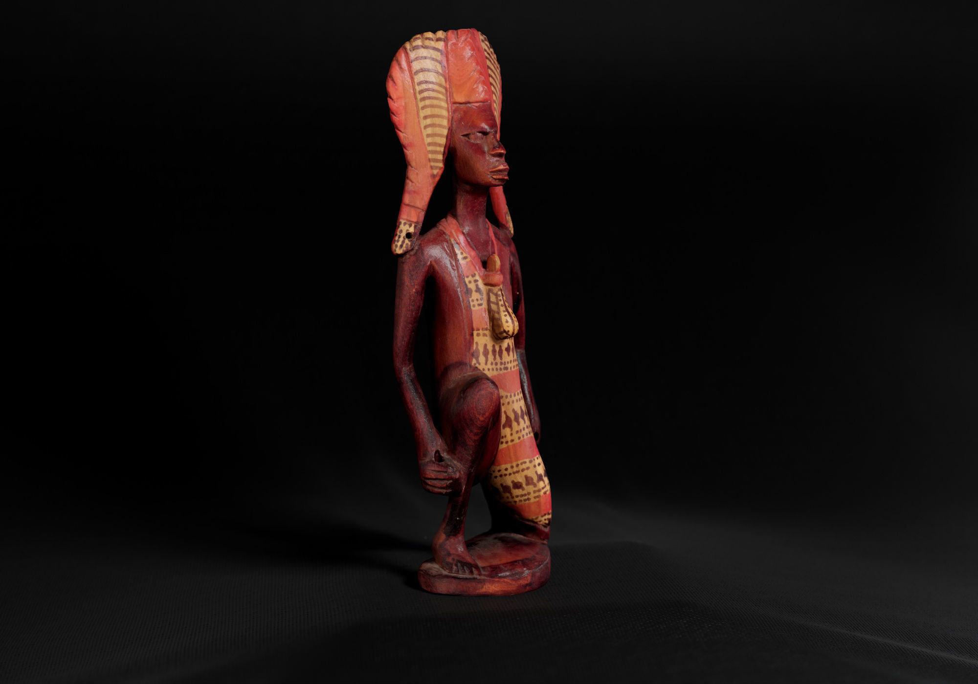 Decoration - African Statue 04 -  Low-poly 3D model_2