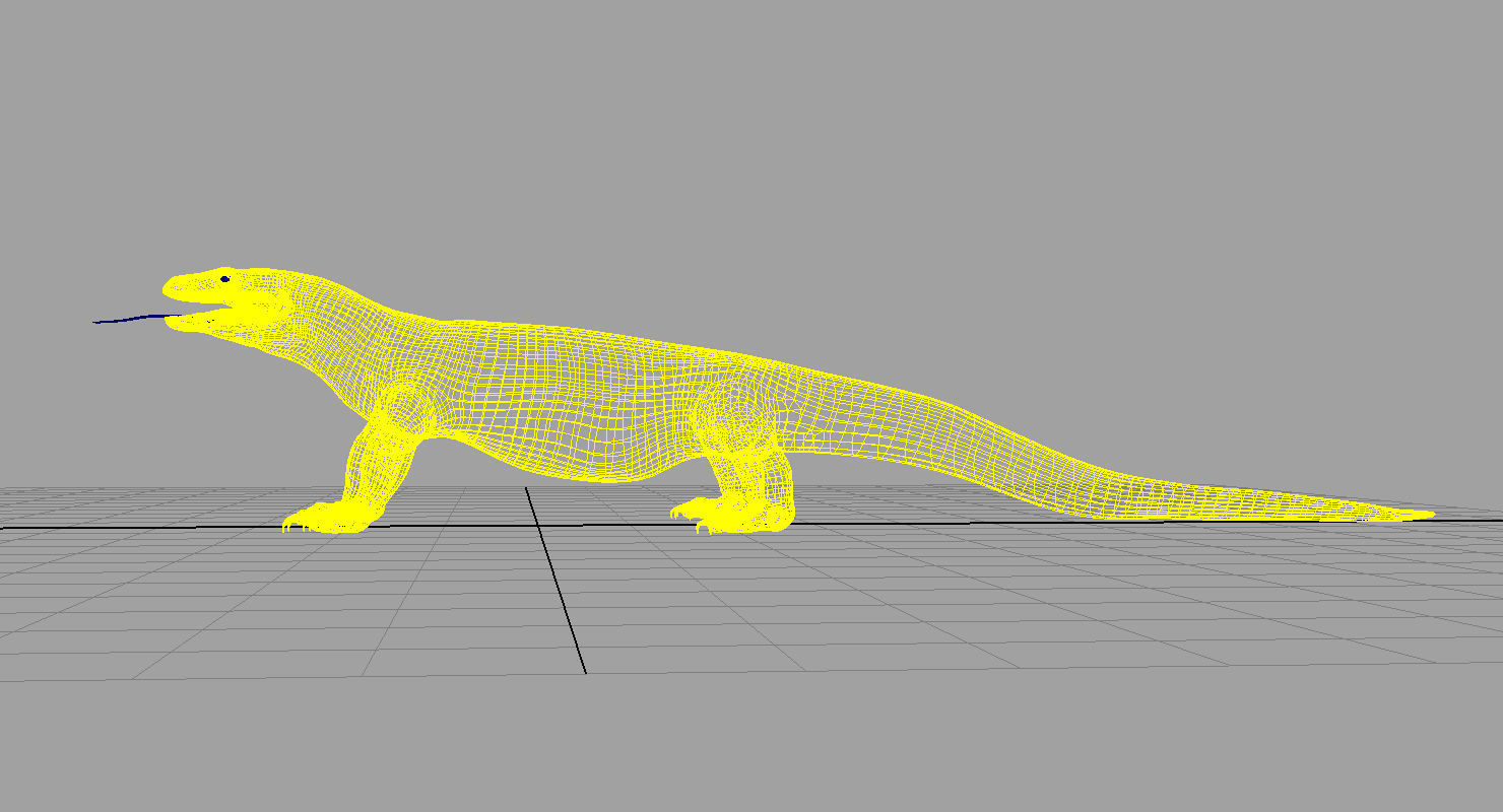 dragon komodo 3d model 3D model_4
