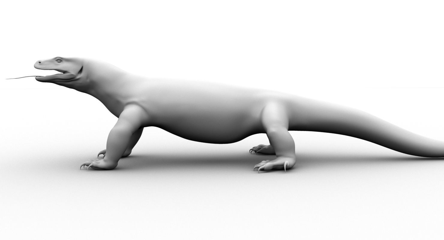 dragon komodo 3d model 3D model_1