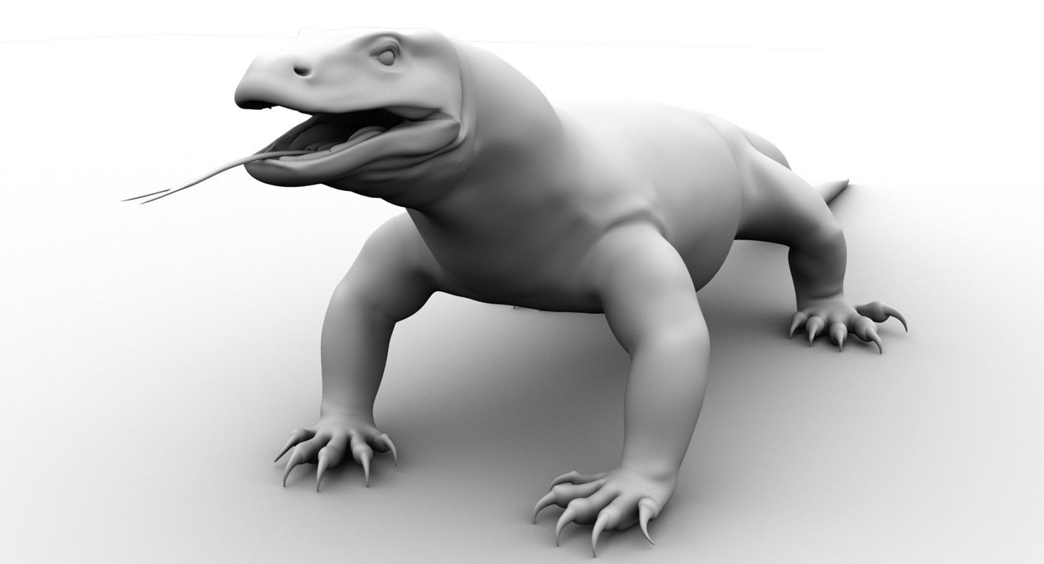 dragon komodo 3d model 3D model_18