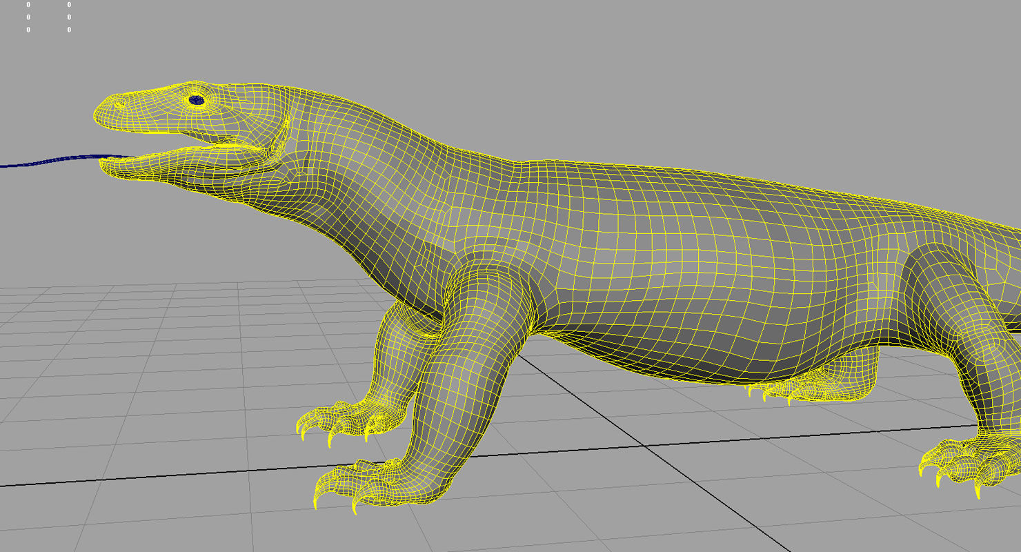 dragon komodo 3d model 3D model_7