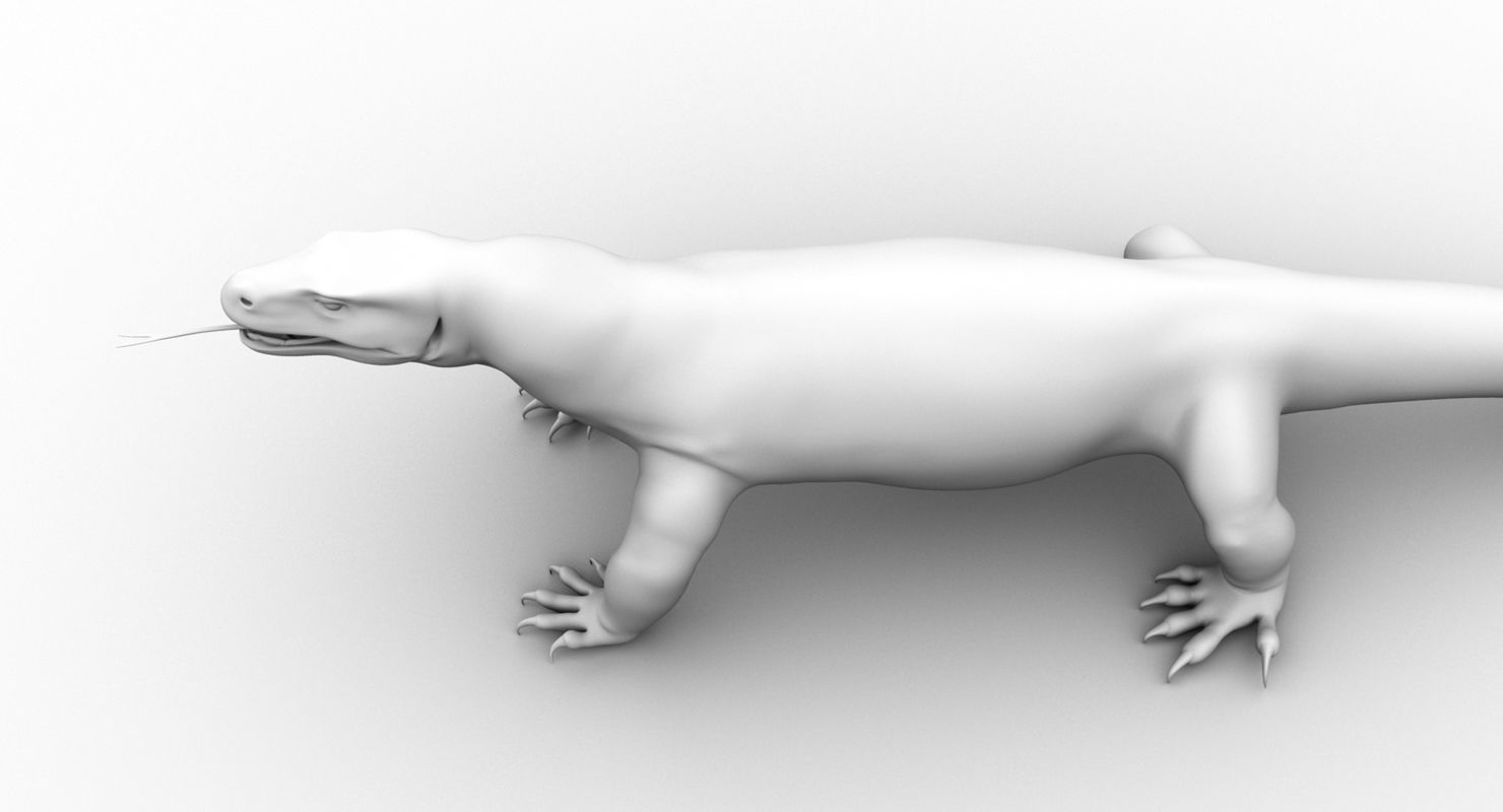 dragon komodo 3d model 3D model_17