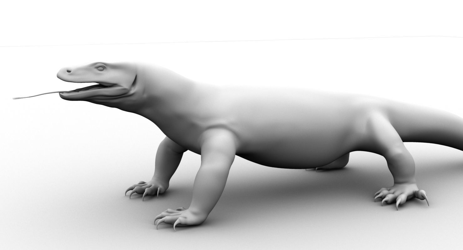 dragon komodo 3d model 3D model_16