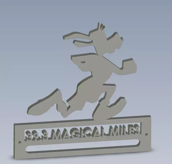 RunGoofy Medal Hanger  3D print model_0