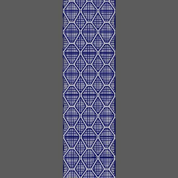 Skyscraper Hexagon Building 3D model_14